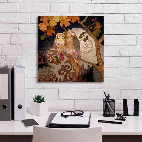 Image of 'Singing Owl' by Evelia Designs Giclee Canvas Wall Art,18 x 18