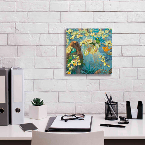 Image of 'Jaguar Jungle' by Evelia Designs Giclee Canvas Wall Art,12 x 12