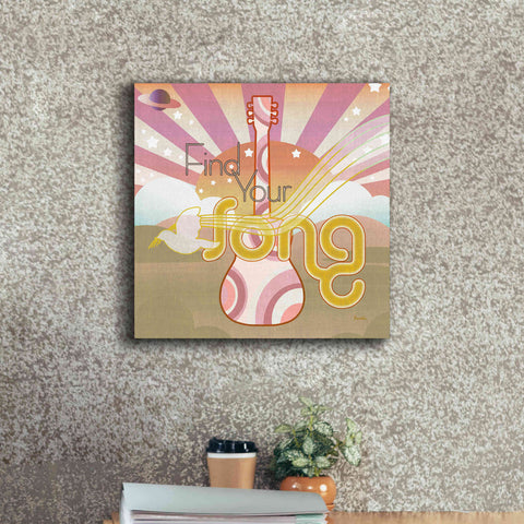 Image of 'Max Out' by Evelia Designs Giclee Canvas Wall Art,18 x 18