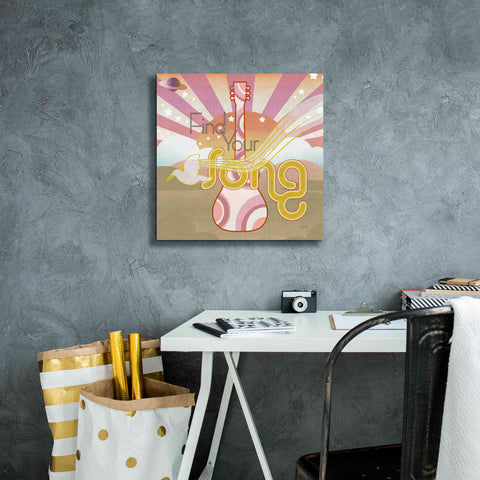 Image of 'Max Out' by Evelia Designs Giclee Canvas Wall Art,18 x 18