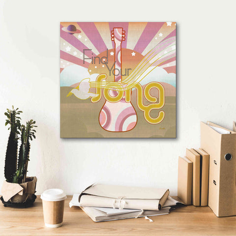 Image of 'Max Out' by Evelia Designs Giclee Canvas Wall Art,18 x 18