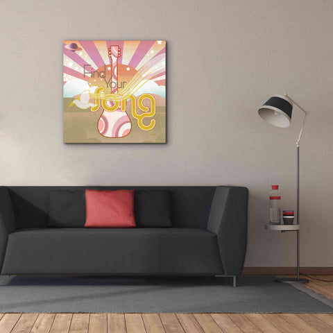 Image of 'Max Out' by Evelia Designs Giclee Canvas Wall Art,37 x 37