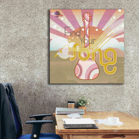 Image of 'Max Out' by Evelia Designs Giclee Canvas Wall Art,37 x 37