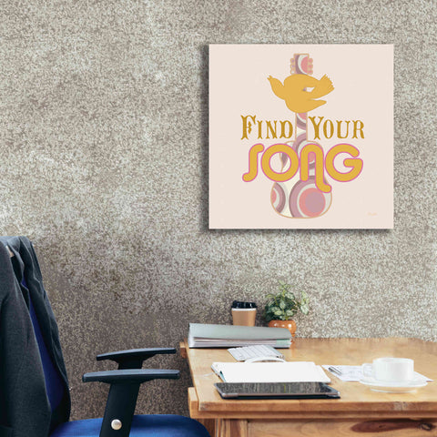 Image of 'Find Your Song' by Evelia Designs Giclee Canvas Wall Art,26 x 26