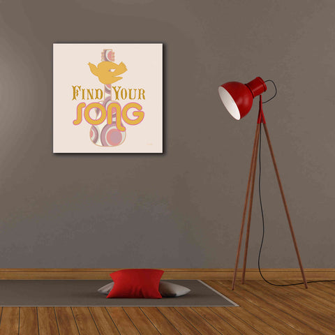 Image of 'Find Your Song' by Evelia Designs Giclee Canvas Wall Art,26 x 26