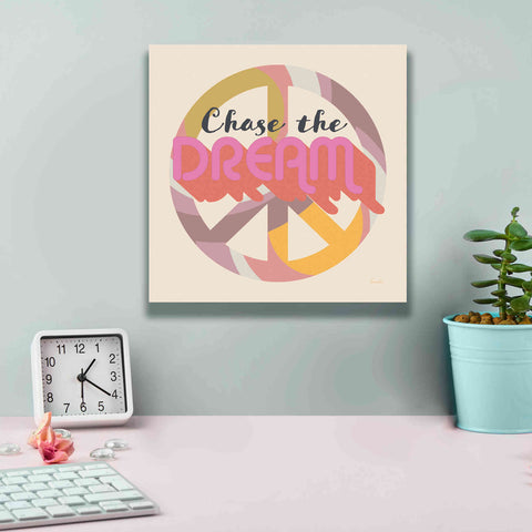 Image of 'Chase The Dream' by Evelia Designs Giclee Canvas Wall Art,12 x 12