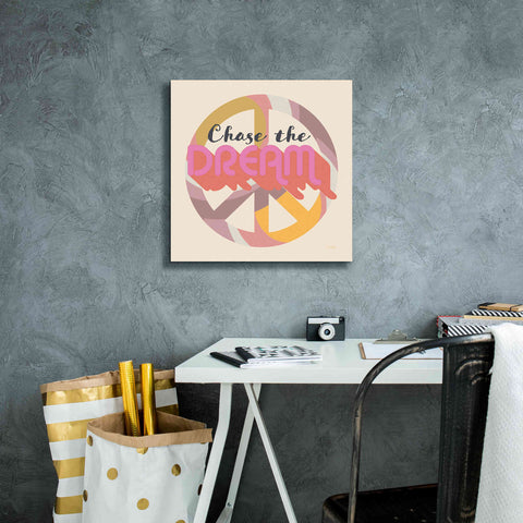 Image of 'Chase The Dream' by Evelia Designs Giclee Canvas Wall Art,18 x 18