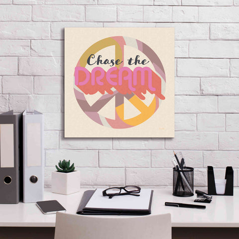 Image of 'Chase The Dream' by Evelia Designs Giclee Canvas Wall Art,18 x 18