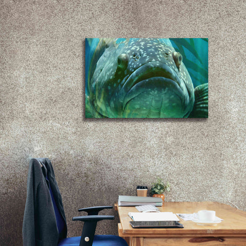 Image of 'Turquoisesplash Two' by Steve Hunziker Giclee Canvas Wall Art,40 x 26