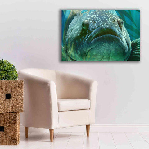 Image of 'Turquoisesplash Two' by Steve Hunziker Giclee Canvas Wall Art,40 x 26