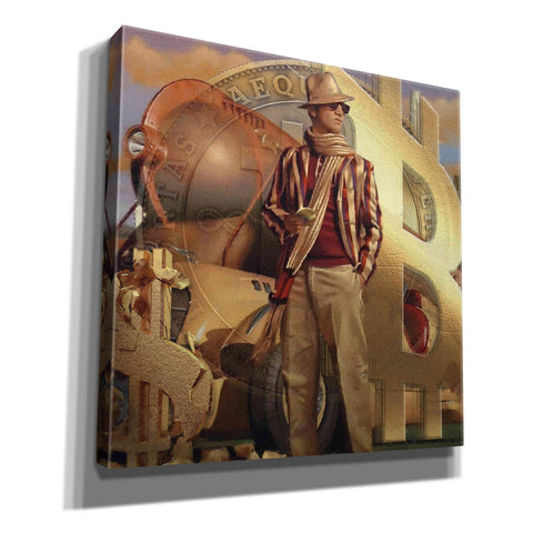 Image of 'Bitcoin Deco Eleven' by Steve Hunziker Giclee Canvas Wall Art