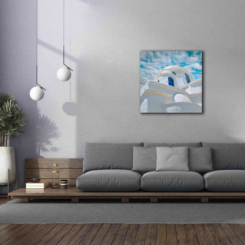 Image of 'Grecianblue Three' by Steve Hunziker Giclee Canvas Wall Art,37 x 37