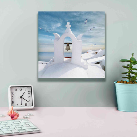 Image of 'Grecianblue Two' by Steve Hunziker Giclee Canvas Wall Art,12 x 12