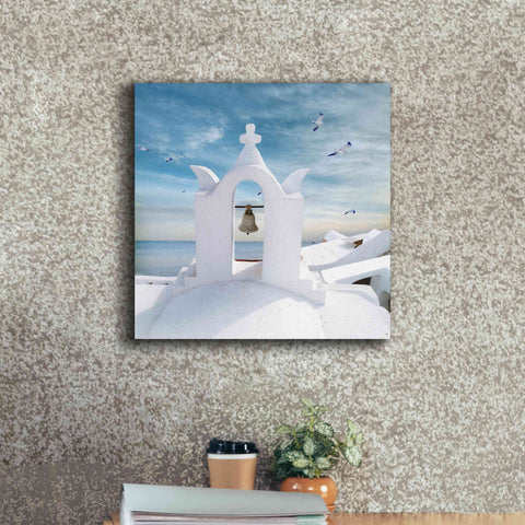 Image of 'Grecianblue Two' by Steve Hunziker Giclee Canvas Wall Art,18 x 18