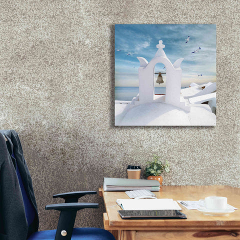 Image of 'Grecianblue Two' by Steve Hunziker Giclee Canvas Wall Art,26 x 26