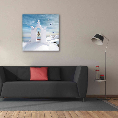 Image of 'Grecianblue Two' by Steve Hunziker Giclee Canvas Wall Art,37 x 37