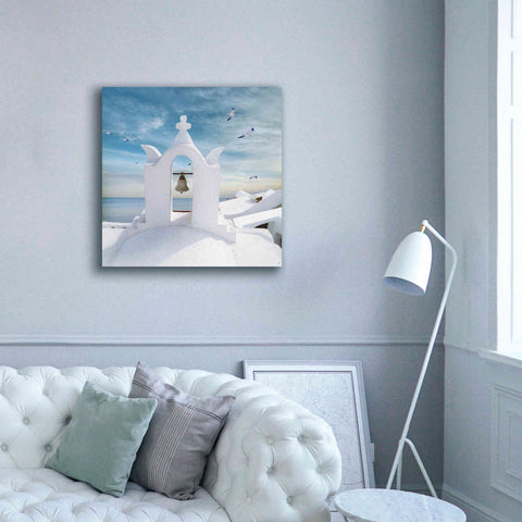 Image of 'Grecianblue Two' by Steve Hunziker Giclee Canvas Wall Art,37 x 37