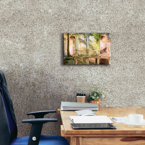 Image of 'Poetic Villa Ruin' by Roman Robroek Giclee Canvas Wall Art,18 x 12