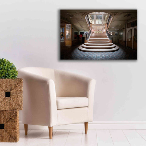 Image of 'Elegant Stairs Dark' by Roman Robroek Giclee Canvas Wall Art,40 x 26