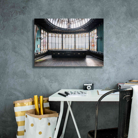 Image of 'Winter Garden Square' by Roman Robroek Giclee Canvas Wall Art,26 x 18