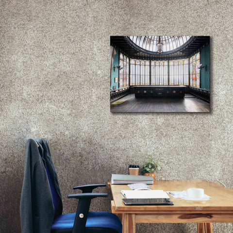 Image of 'Winter Garden Square' by Roman Robroek Giclee Canvas Wall Art,34 x 26