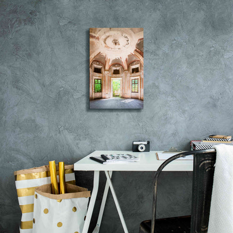 Image of 'Concrete Main Entrance' by Roman Robroek Giclee Canvas Wall Art,12 x 18