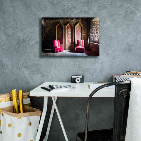 Image of 'Colorful Chairs' by Roman Robroek Giclee Canvas Wall Art,18 x 12