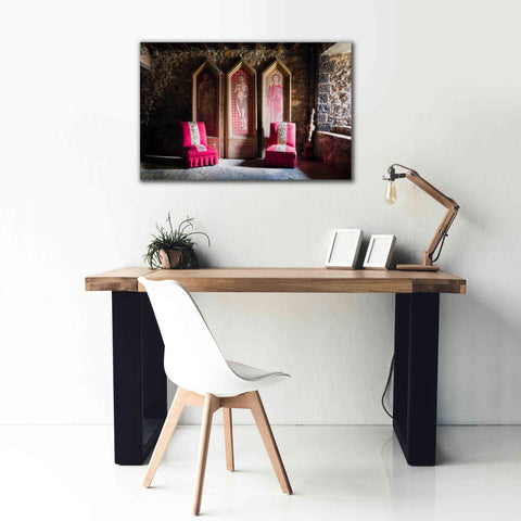 Image of 'Colorful Chairs' by Roman Robroek Giclee Canvas Wall Art,40 x 26