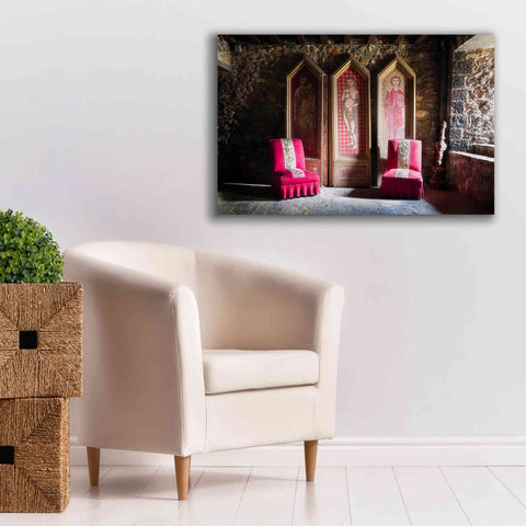 Image of 'Colorful Chairs' by Roman Robroek Giclee Canvas Wall Art,40 x 26