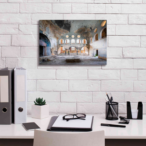 Image of 'Concrete Synagogue' by Roman Robroek Giclee Canvas Wall Art,18 x 12