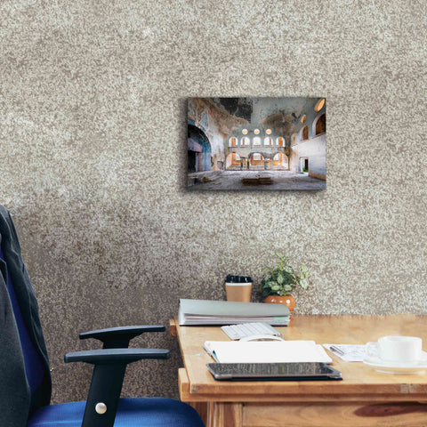 Image of 'Concrete Synagogue' by Roman Robroek Giclee Canvas Wall Art,18 x 12