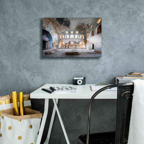 Image of 'Concrete Synagogue' by Roman Robroek Giclee Canvas Wall Art,18 x 12
