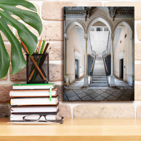 Image of 'Gray Staircase' by Roman Robroek Giclee Canvas Wall Art,12 x 16