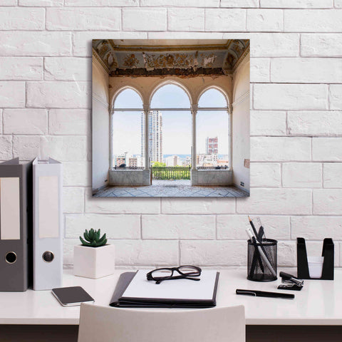 Image of 'View At The Sea' by Roman Robroek Giclee Canvas Wall Art,18 x 18