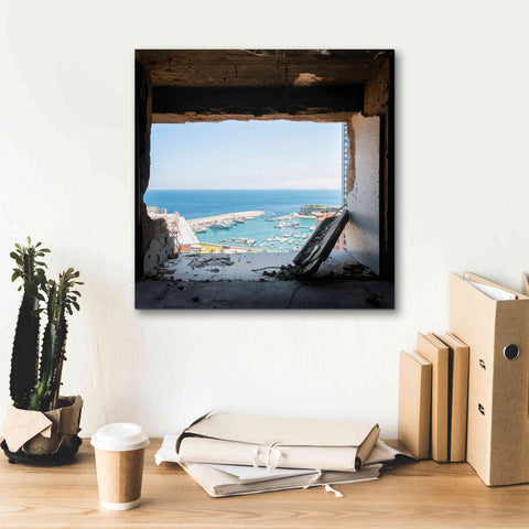 Image of 'Broken Sea View' by Roman Robroek Giclee Canvas Wall Art,18 x 18