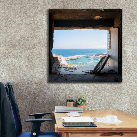 Image of 'Broken Sea View' by Roman Robroek Giclee Canvas Wall Art,37 x 37