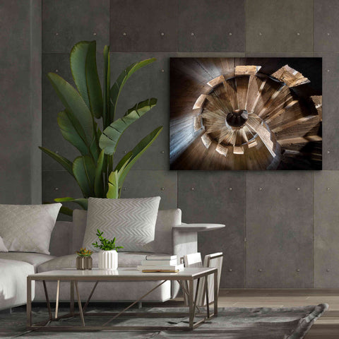 Image of 'Shadow In The Staircase' by Roman Robroek Giclee Canvas Wall Art,54 x 40