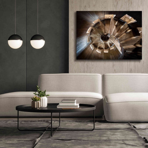 Image of 'Shadow In The Staircase' by Roman Robroek Giclee Canvas Wall Art,54 x 40