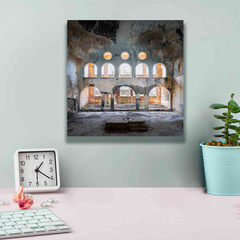 Image of 'Abandoned Synagogue' by Roman Robroek Giclee Canvas Wall Art,12 x 12
