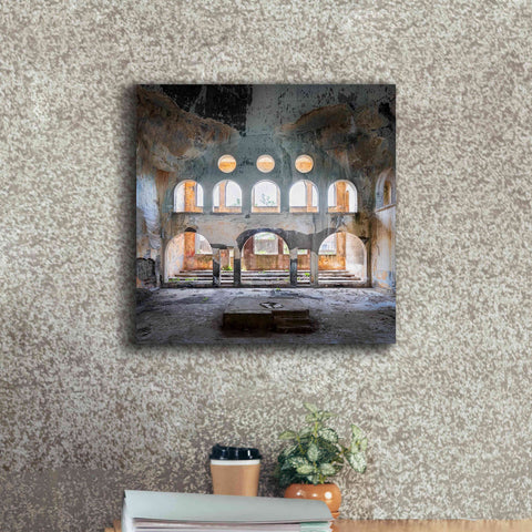 Image of 'Abandoned Synagogue' by Roman Robroek Giclee Canvas Wall Art,18 x 18