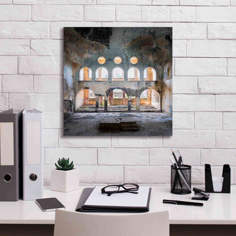 Image of 'Abandoned Synagogue' by Roman Robroek Giclee Canvas Wall Art,18 x 18