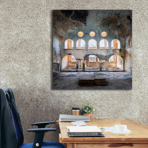 Image of 'Abandoned Synagogue' by Roman Robroek Giclee Canvas Wall Art,37 x 37
