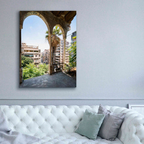 Image of 'Cityview From Balcony' by Roman Robroek Giclee Canvas Wall Art,40 x 54