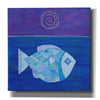 'Fish with Spiral Moon by Casey Craig Giclee Canvas Wall Art