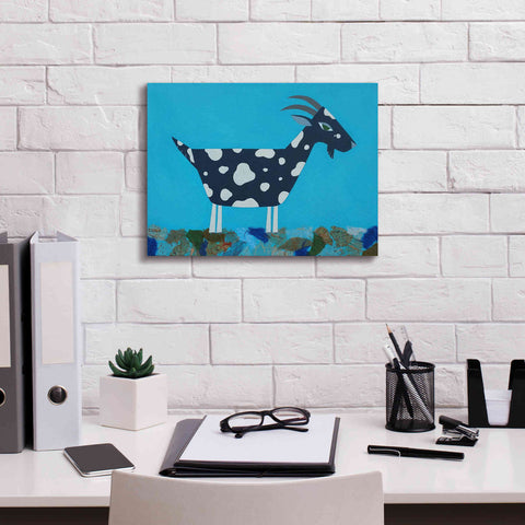 Image of 'Fergus The Goat by Casey Craig Giclee Canvas Wall Art,16 x 12