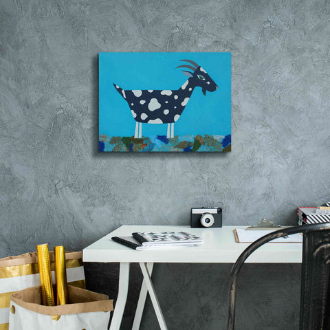 Image of 'Fergus The Goat by Casey Craig Giclee Canvas Wall Art,16 x 12