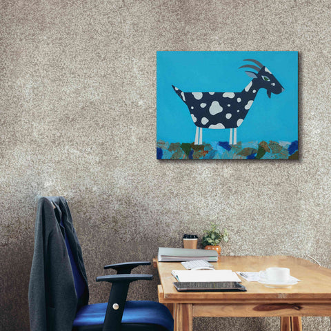 Image of 'Fergus The Goat by Casey Craig Giclee Canvas Wall Art,34 x 26