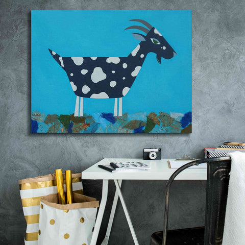 Image of 'Fergus The Goat by Casey Craig Giclee Canvas Wall Art,34 x 26
