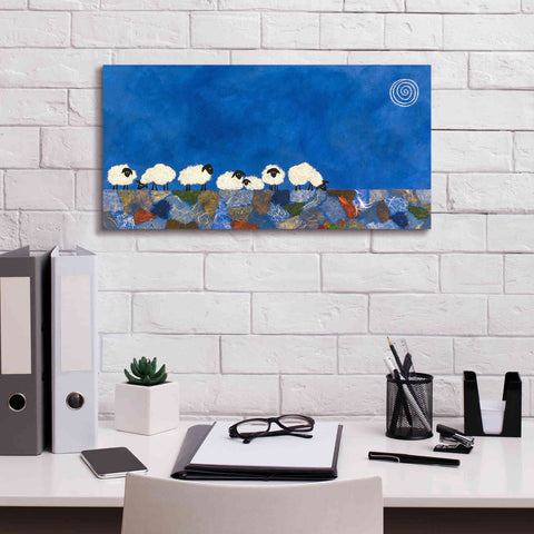 Image of 'Feeling Sheepish by Casey Craig Giclee Canvas Wall Art,24 x 12