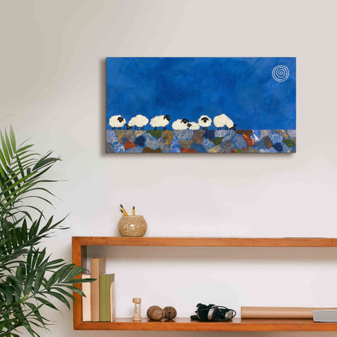 Image of 'Feeling Sheepish by Casey Craig Giclee Canvas Wall Art,24 x 12